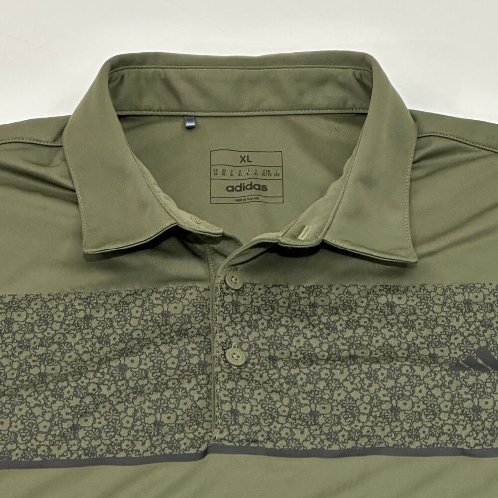 Adidas Men's Polo Shirt‎ Olive Green Size XL